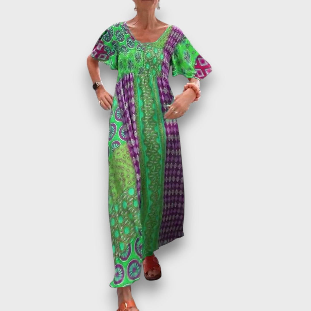 Calista – Colorful Maxi Dress in Boho Style