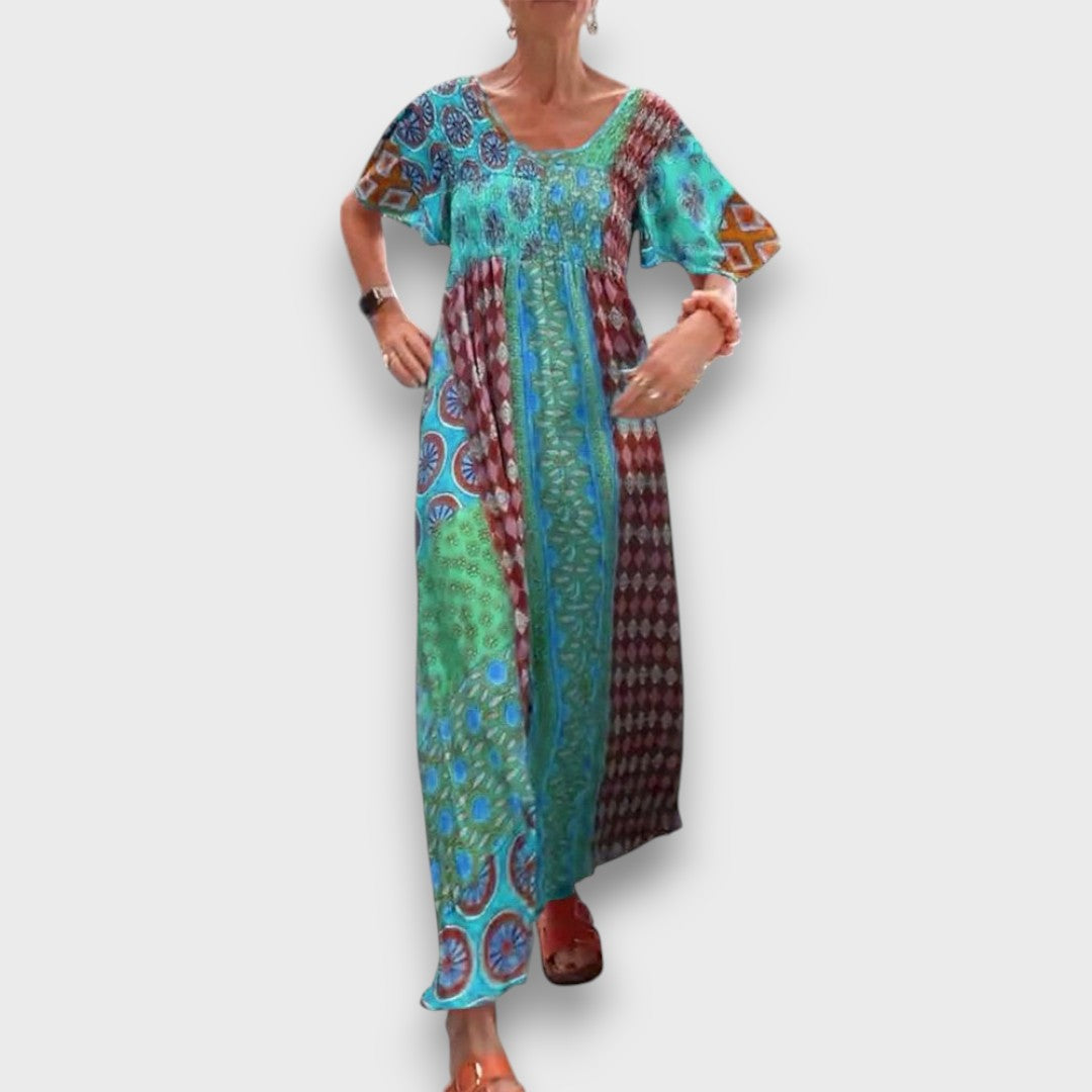Calista – Colorful Maxi Dress in Boho Style